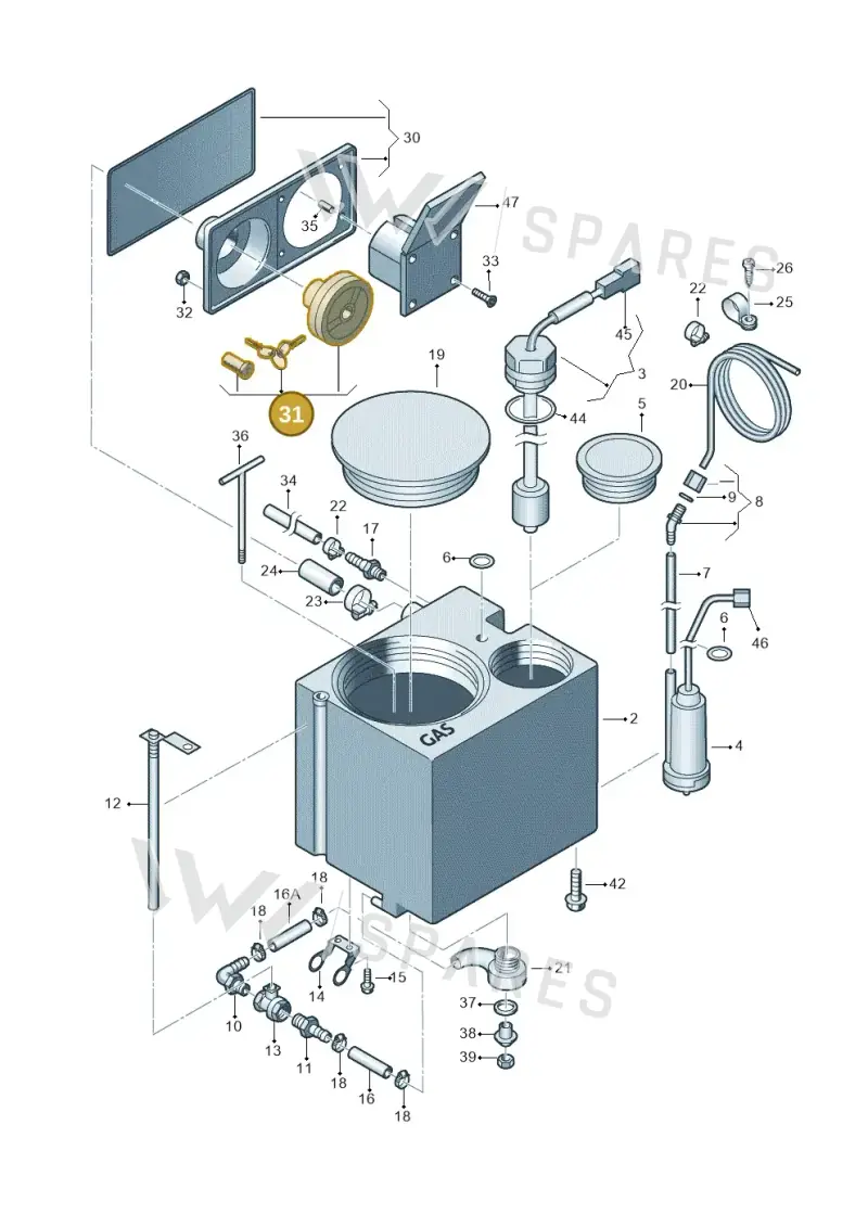 7E7068353B — Volkswagen Caravelle (2019-2024) diagram 452068300, position 31