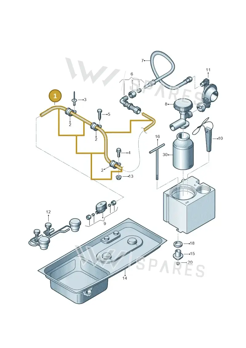 7E7070612 — Volkswagen Caravelle (2019-2024) diagram 452068400, position 1