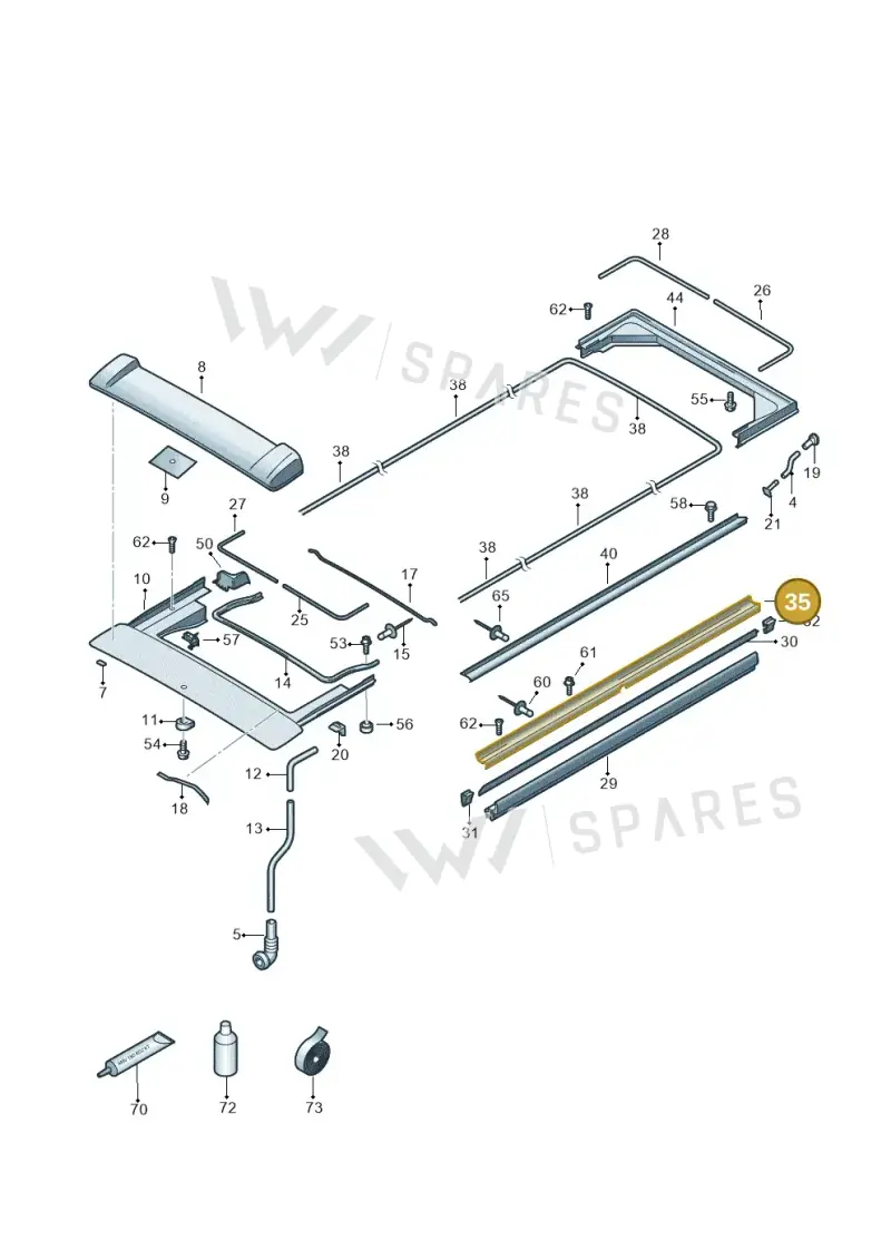 7E8875323 — Volkswagen Caravelle (2019-2024) diagram 452875000, position 35