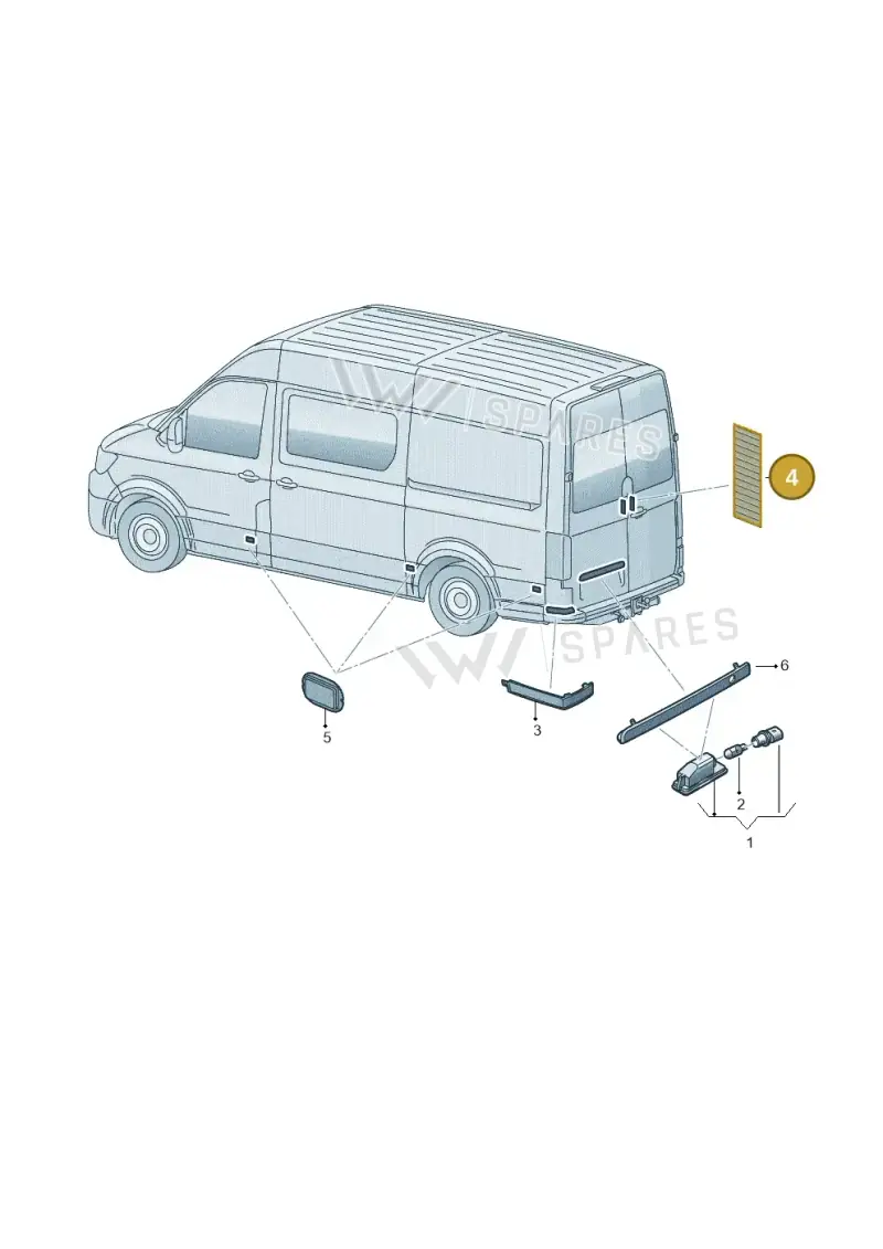 7F0945105 — Volkswagen E-Crafter 35 (2018-2024) diagram 806945200, position 4