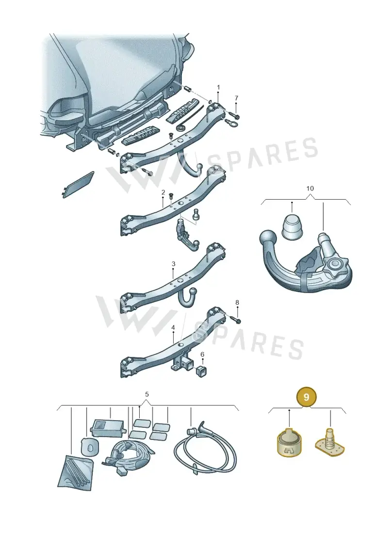 7H0055306 — Volkswagen Amarok twin cab (2012-2016) diagram 478071100, position 9