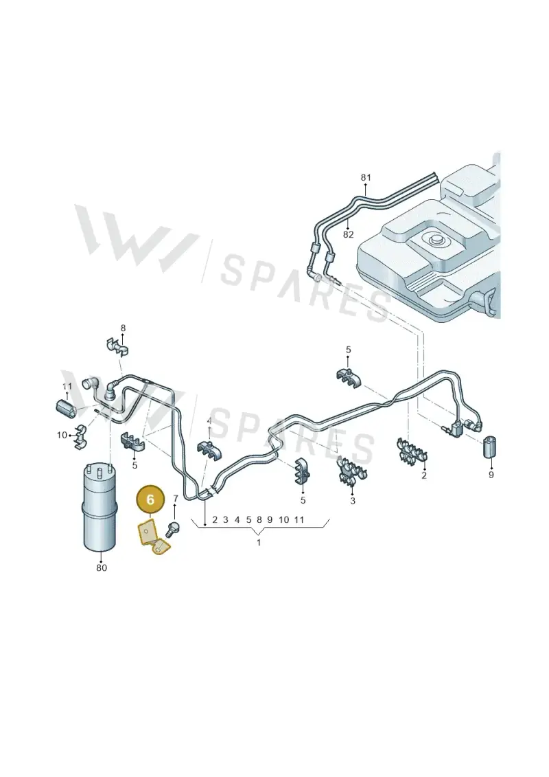 7H0201503A — Volkswagen Transport. multivan (2019-2024) diagram 862201300, position 6