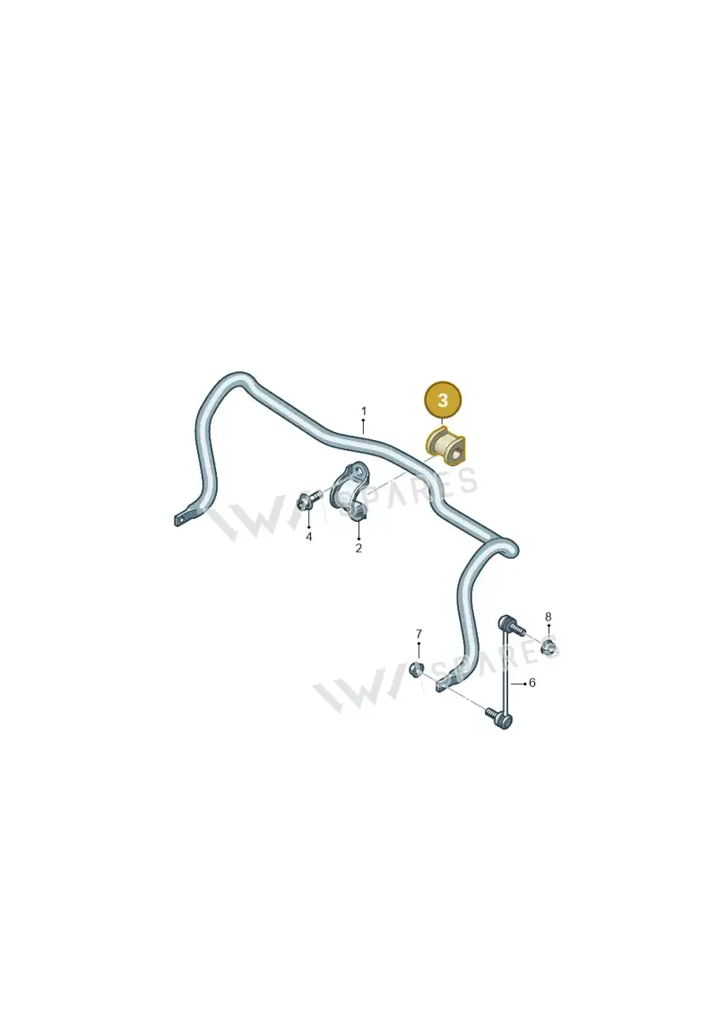 7H0411313 — Volkswagen Caravelle (2015-2019) diagram 861407010, position 3