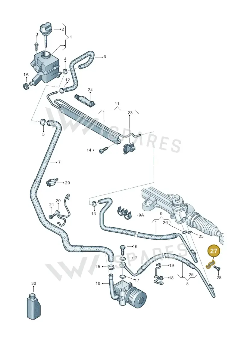 7H0422907 — Volkswagen Transp. caravelle (2008-2009) diagram 410422620, position 27
