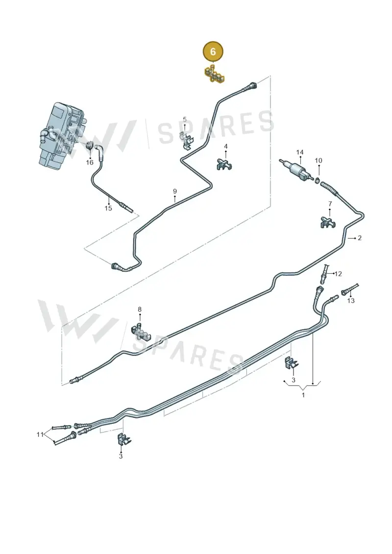 7H0611797 — Volkswagen Amarok twin cab (2022-) diagram 894201250, position 6