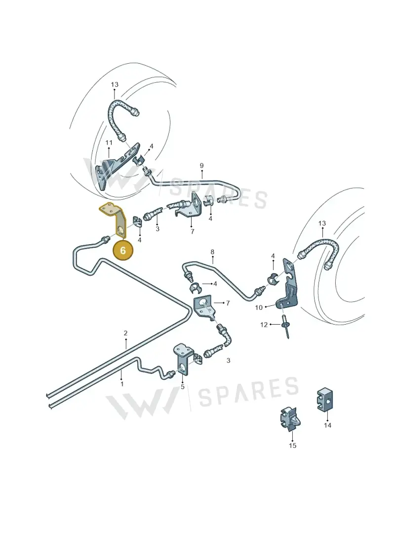 7H0804286B — Volkswagen Transport. multivan (2019-2024) diagram 861611300, position 6