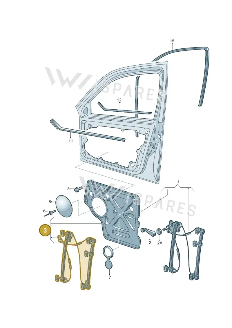 7H0837753C — Volkswagen Transp. caravelle (2008-2009) diagram 410837600, position 3