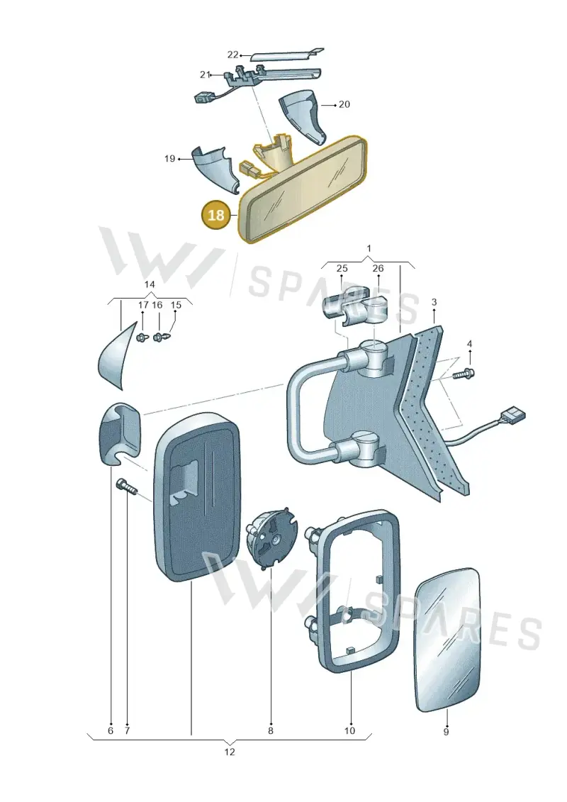 7H0857573 — Volkswagen Transp. dropside (2008-2009) diagram 411857450, position 18