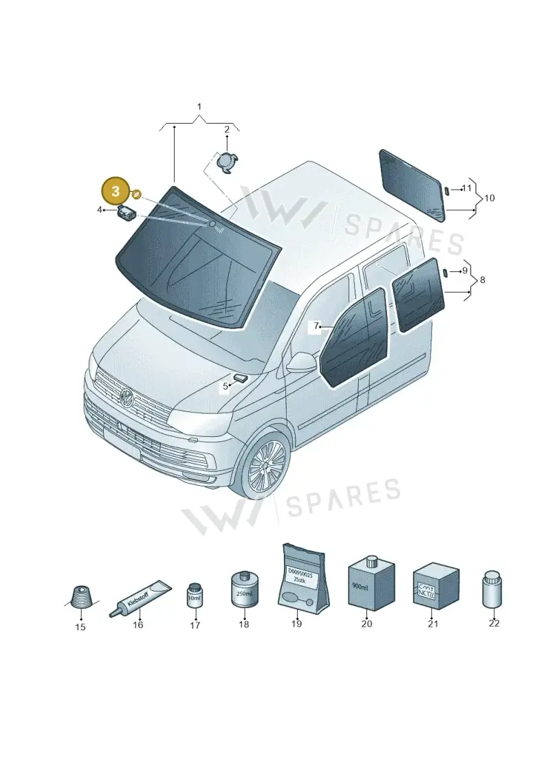 7H0857573 — Volkswagen Single-cab transp. (2019-2024) diagram 862845000, position 3