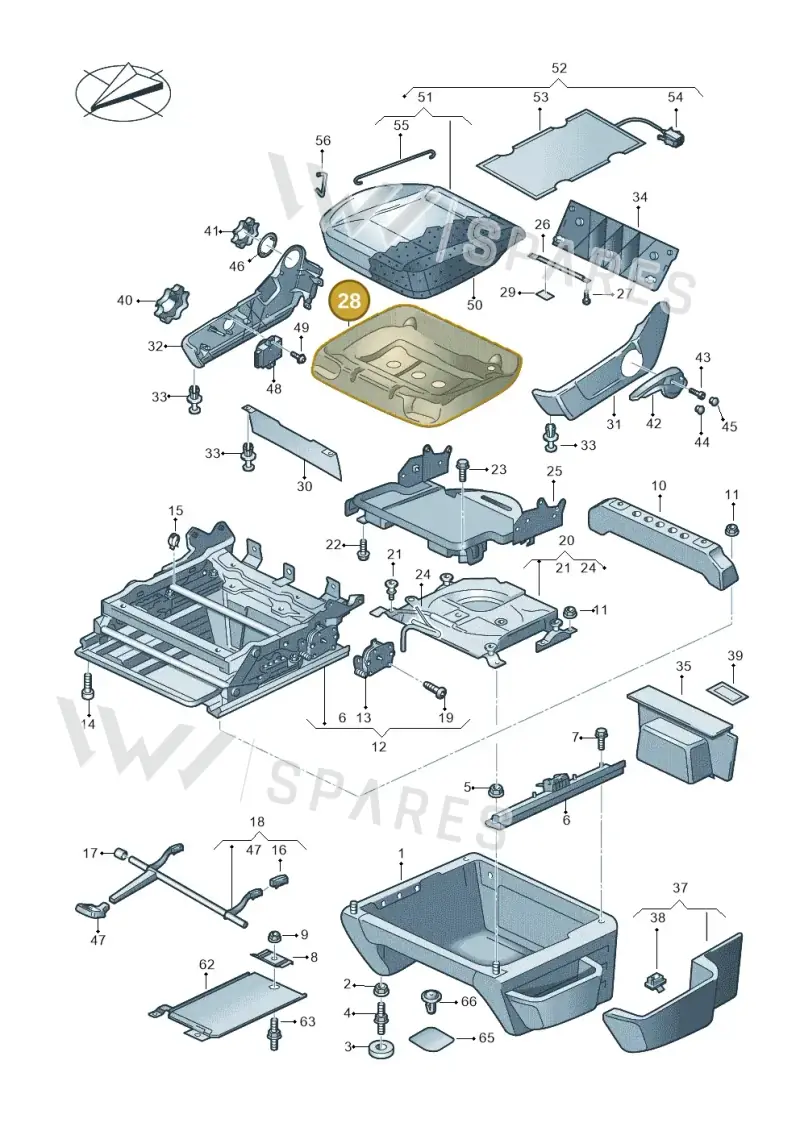 7H0881303G — Volkswagen Transport. multivan (2019-2024) diagram 861881000, position 28