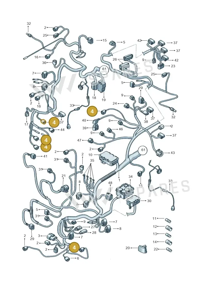 7H0941165 — SEAT Altea XL Reference (2013-2013) diagram 498971820, position 4