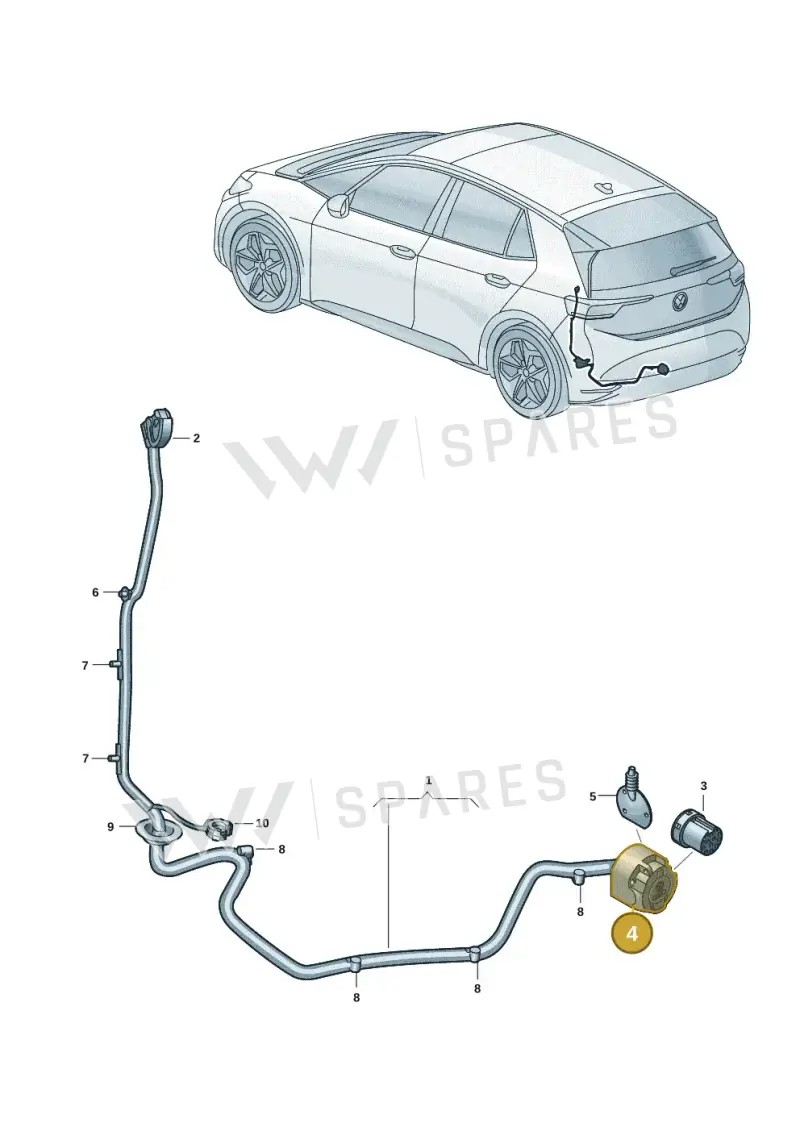 7H0945505D — Volkswagen ID.3 Pro (2019-2024) diagram 10a972084, position 4