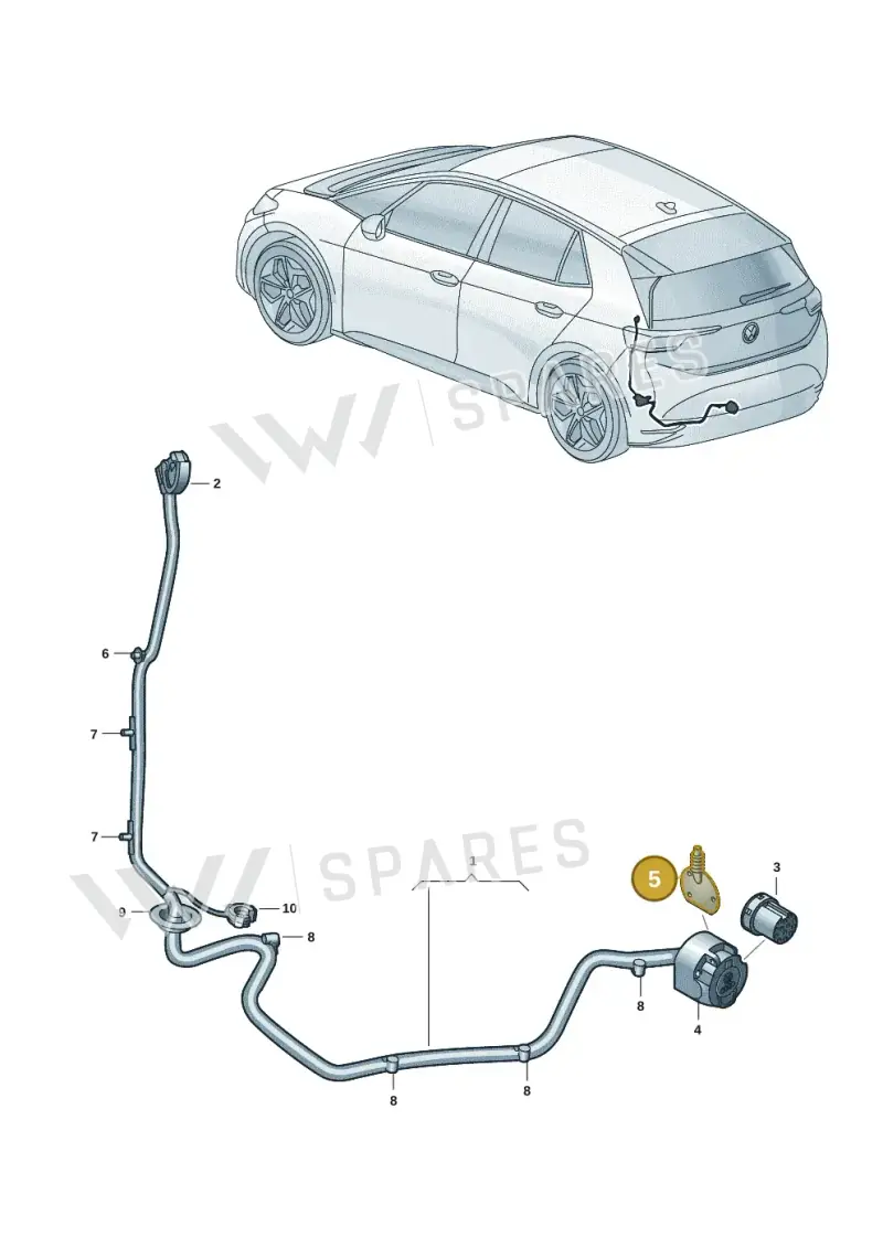 7H0945527 — Volkswagen ID.3 Pro (2019-2024) diagram 10a972084, position 5