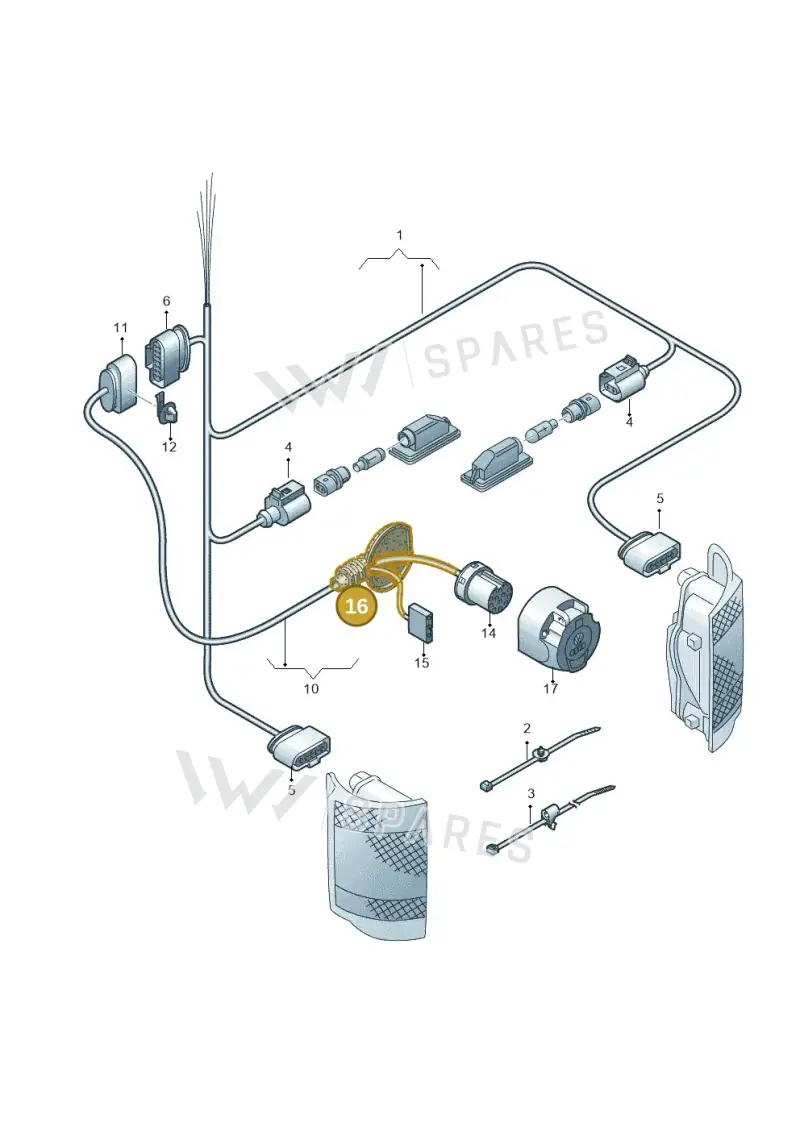 7H0945527 — Volkswagen Amarok twin cab (2016-2022) diagram 749972800, position 16