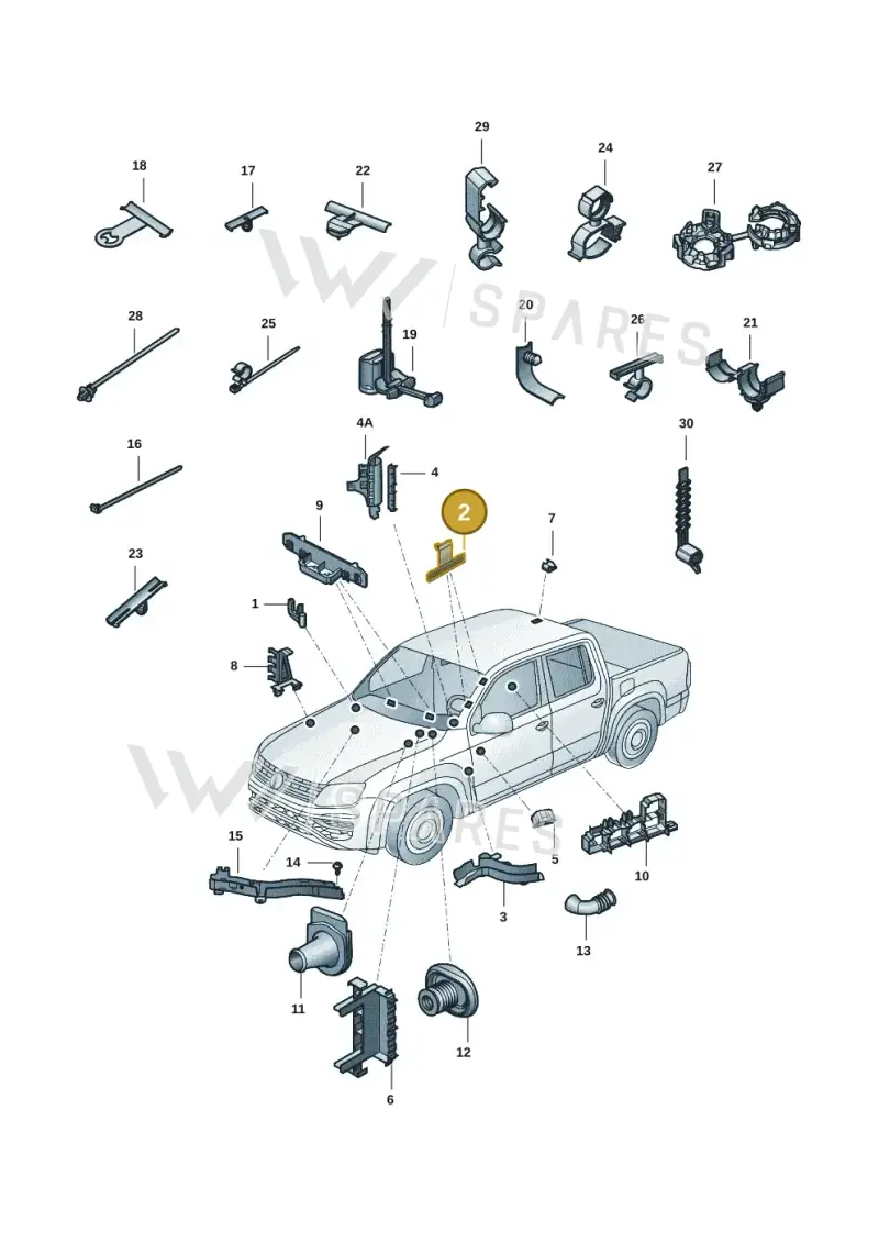 7H0971848C — Volkswagen Amarok twin cab (2022-) diagram 2ha971086, position 2