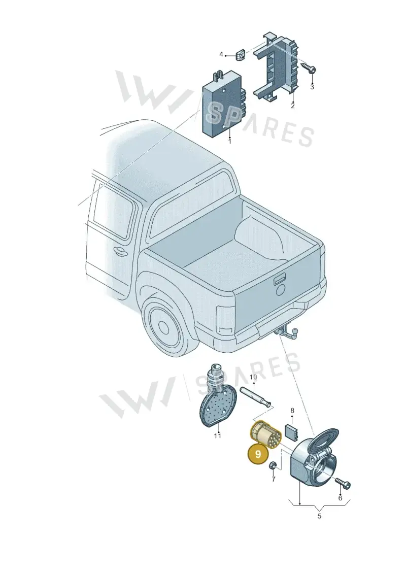 7H0971978 — Volkswagen Amarok twin cab (2022-) diagram 749945550, position 9