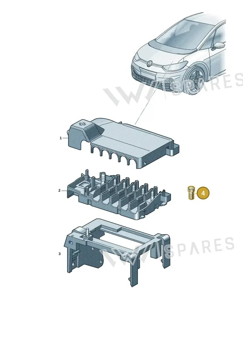 7H0972501A — Volkswagen ID.3 Pro (2019-2024) diagram 10a937020, position 4