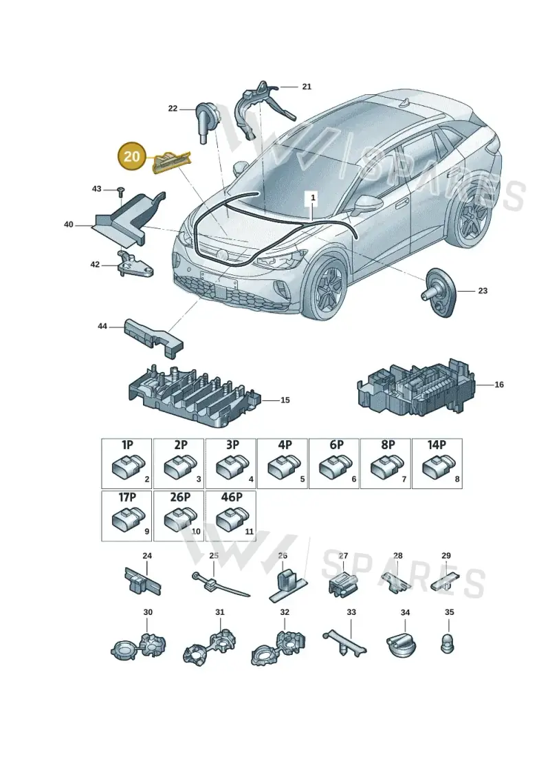 7H0972501A — Volkswagen ID.6 X (2021-) diagram 12d971080, position 20
