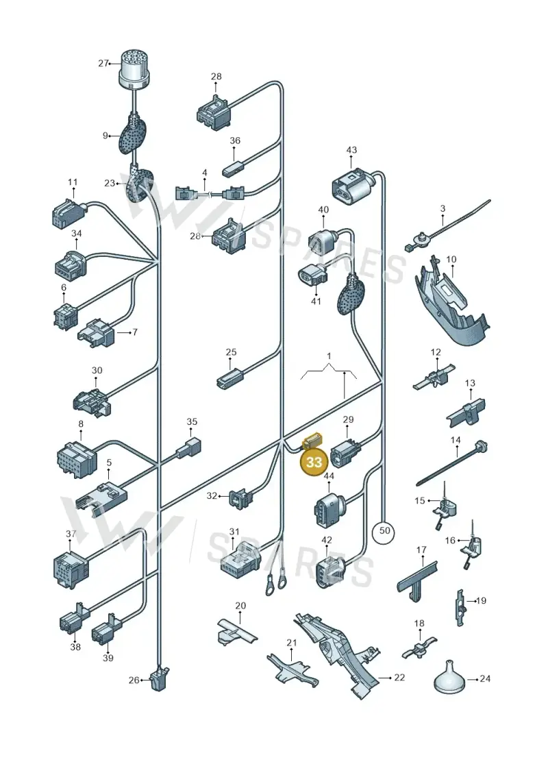 7H0972773A — Volkswagen Passat CC (2011-2016) diagram 460972010, position 33
