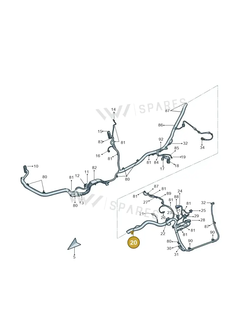 7H0972773A — Skoda Superb comfort (2008-2013) diagram 632971970, position 20