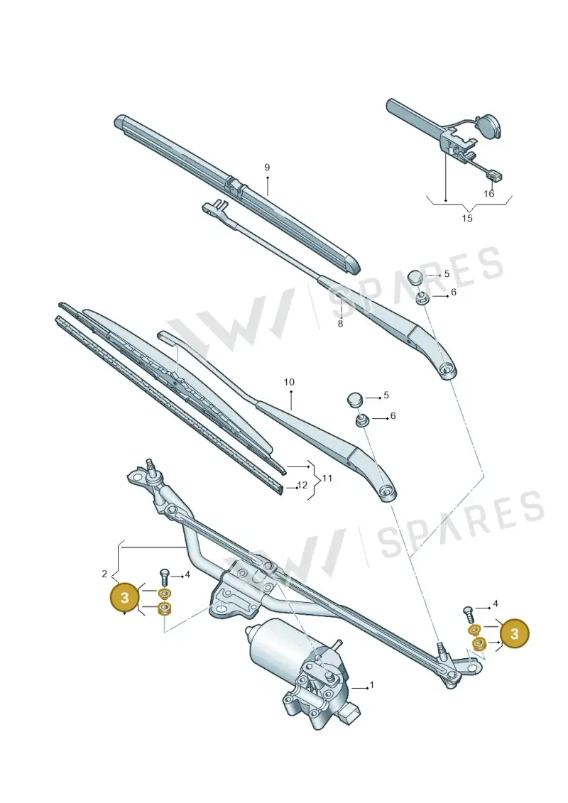 7H0998754 — Volkswagen Transp. caravelle (2008-2009) diagram 410955000, position 3