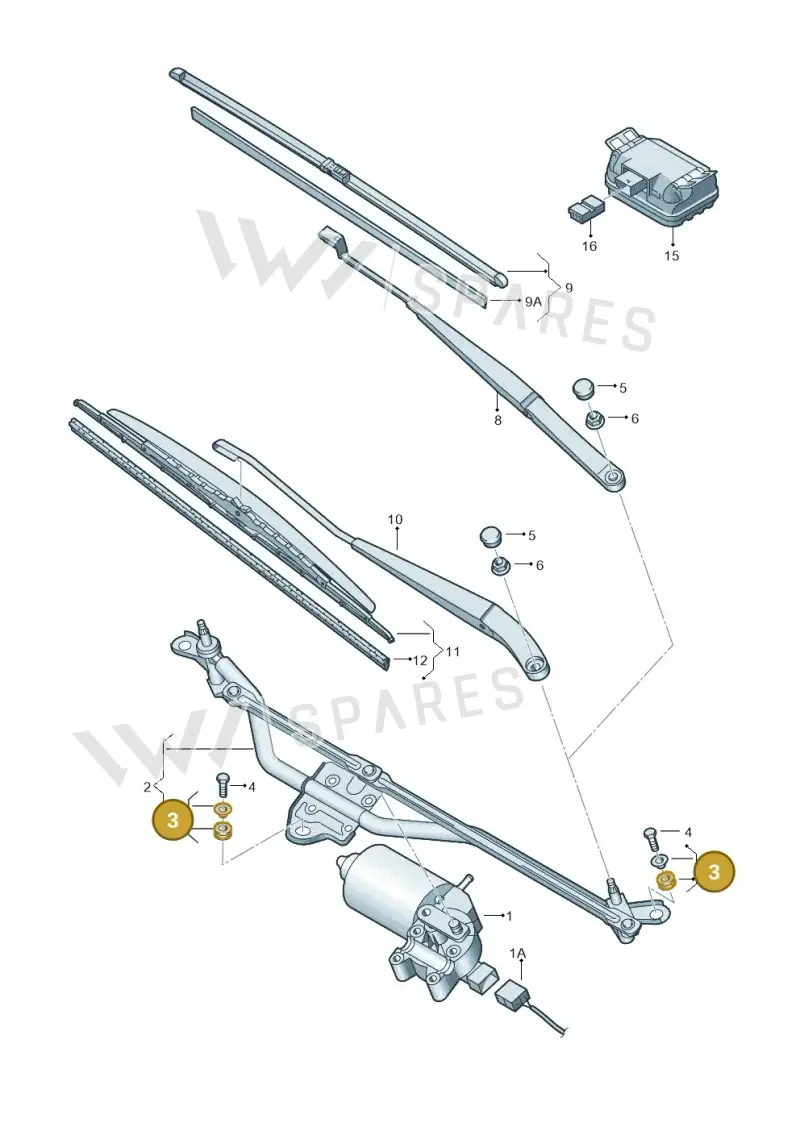 7H0998754 — Volkswagen Transp. caravelle (2011-2015) diagram 679955000, position 3