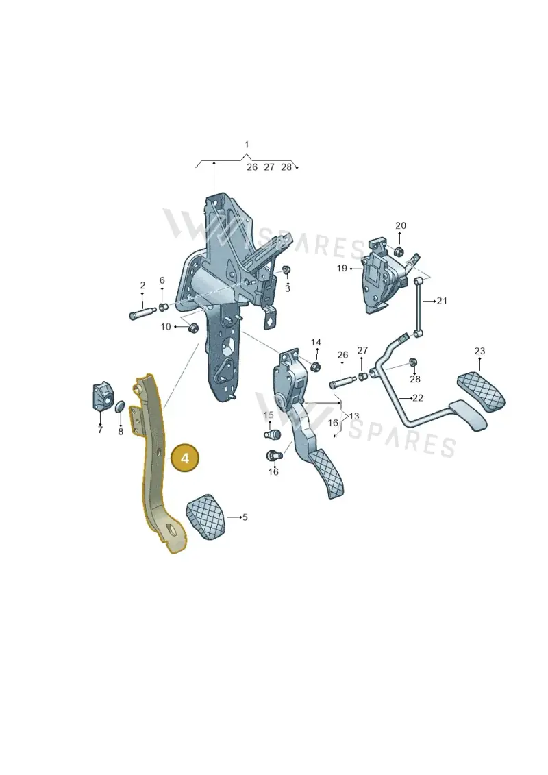 7H1721143 — Volkswagen Transport. multivan (2019-2024) diagram 861721600, position 4