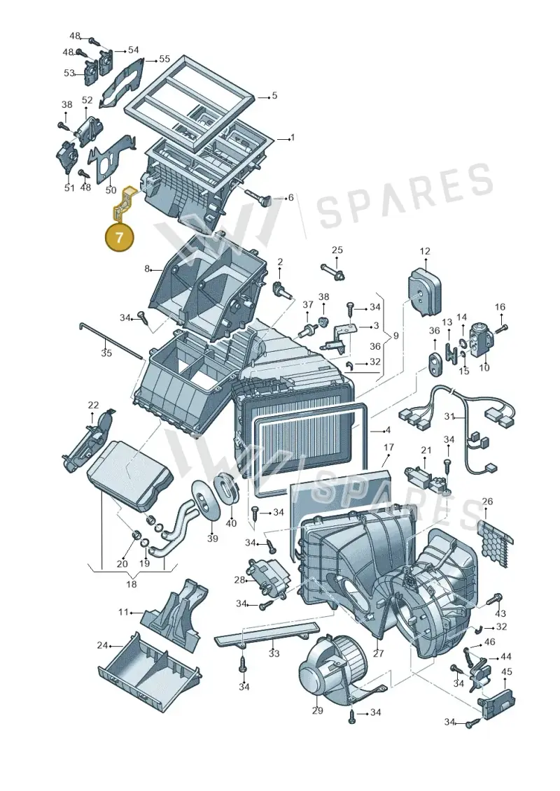 7H1819259 — Volkswagen Transp. caravelle (2009-2011) diagram 679820000, position 7