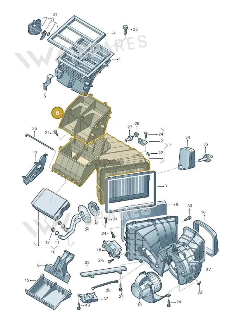 7H1819352 — Volkswagen Amarok twin cab (2022-) diagram 683819000, position 6