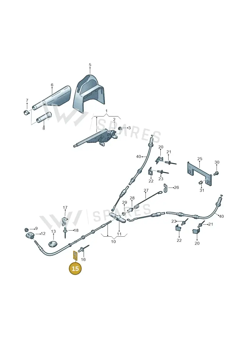 7H3711403 — Volkswagen Transport. multivan (2019-2024) diagram 410711500, position 15