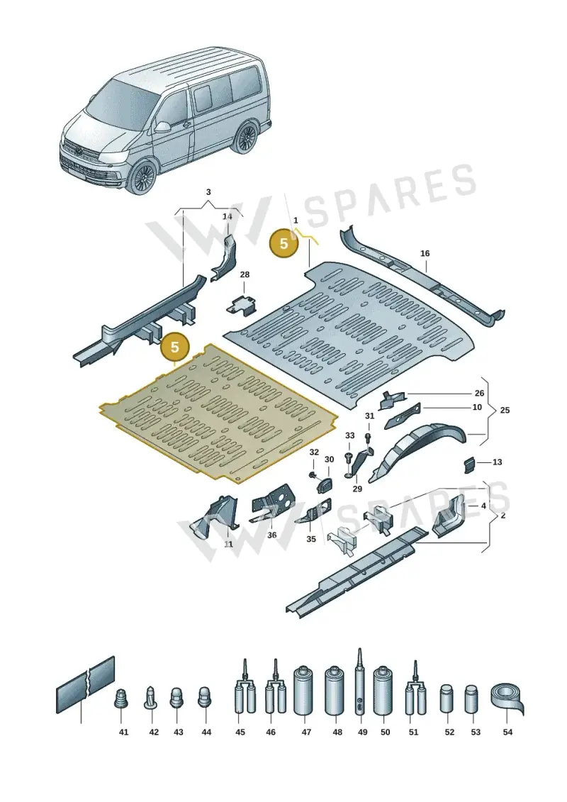 7H3801570 — Volkswagen Transport. multivan (2019-2024) diagram 7em801020, position 5