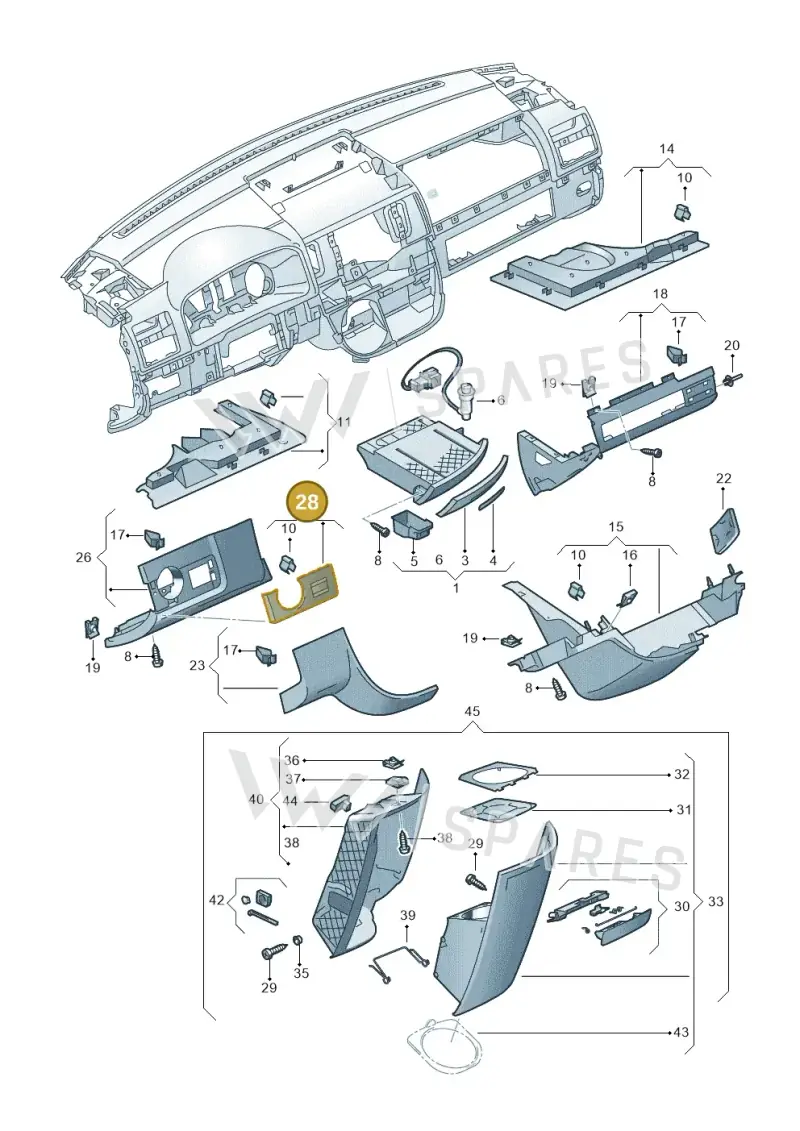 7H5858091C2WE — Volkswagen Transp. caravelle (2008-2009) diagram 410857200, position 28