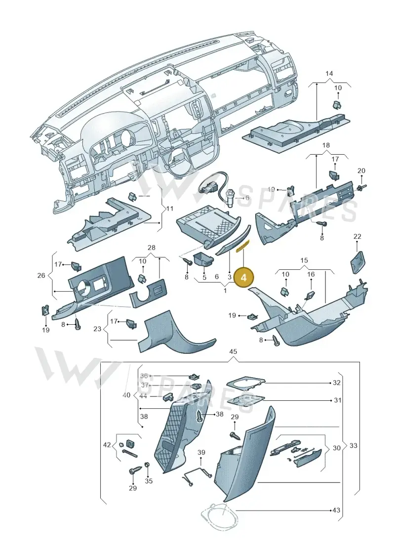 7H585892175R — Volkswagen Transp. caravelle (2011-2015) diagram 410857200, position 4