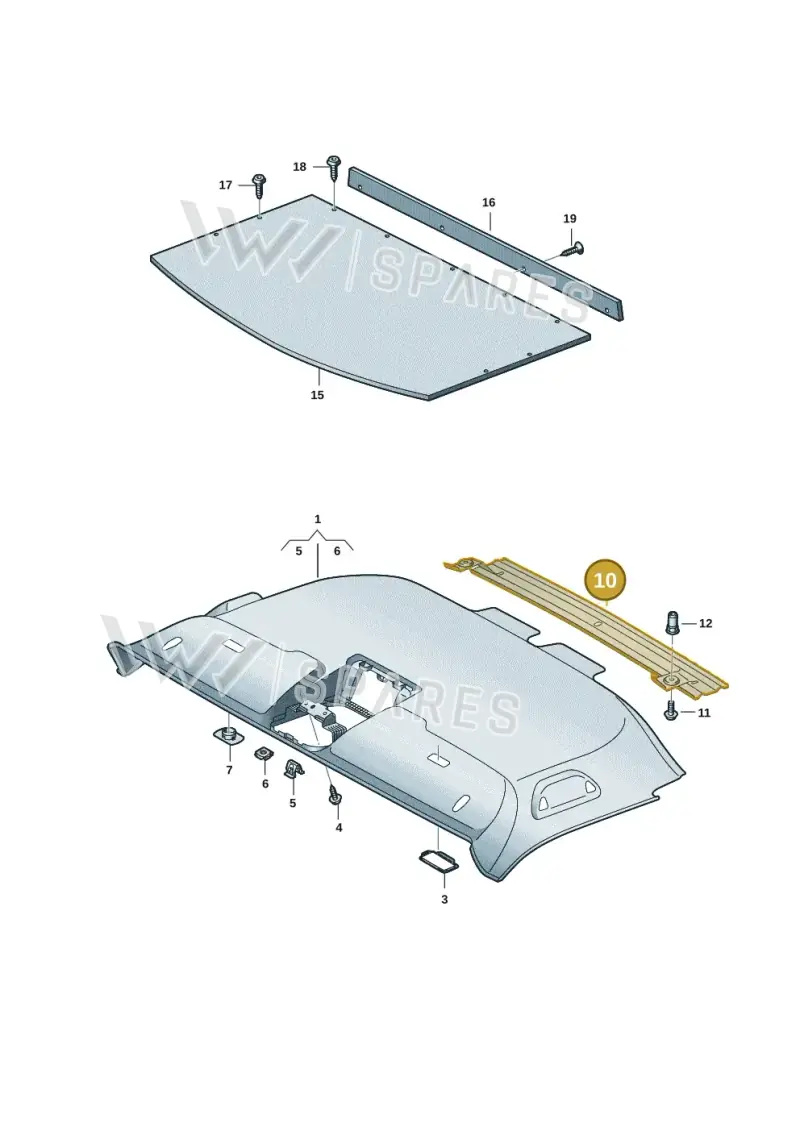 7H5867752E — Volkswagen Caravelle (2019-2024) diagram 7ep867055, position 10