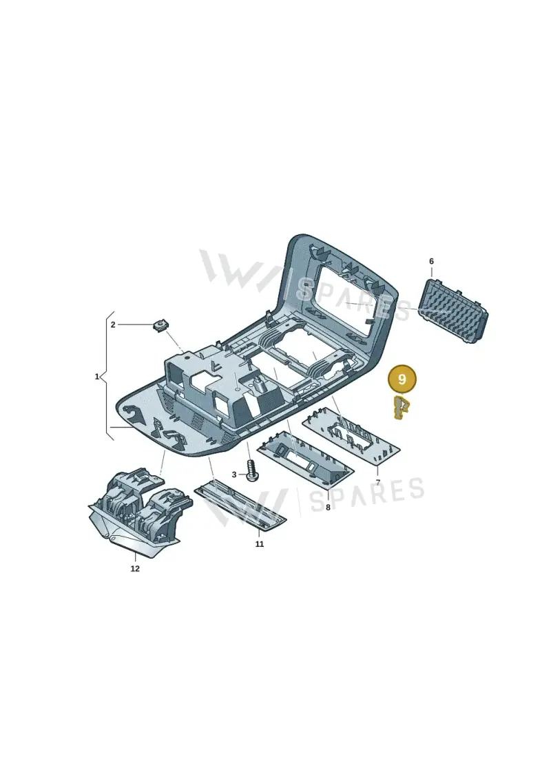 7H5880925 — Volkswagen Caravelle (2019-2024) diagram 7ep867050, position 9