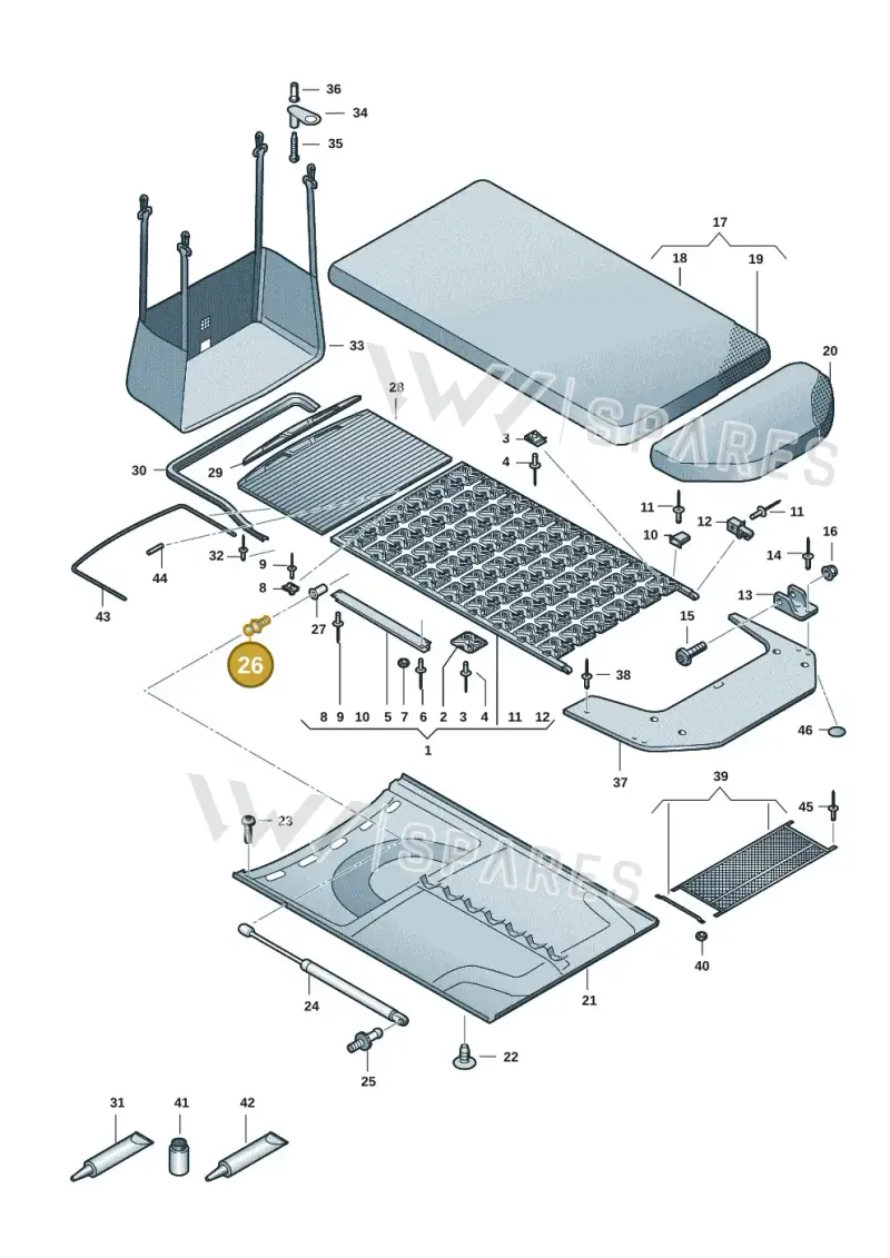 7H7067079 — Volkswagen Multivan (2021-) diagram 7t0067060, position 26
