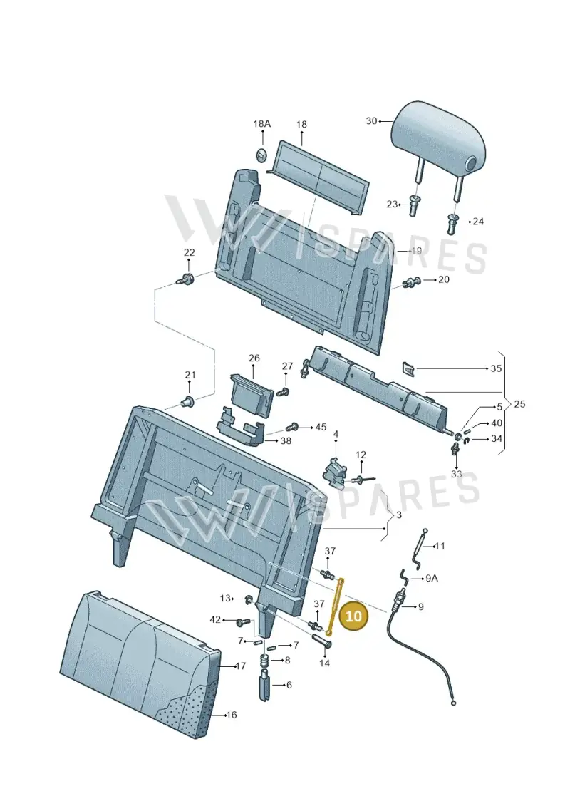 7H7067082 — Volkswagen CAMPMOBILE(T5) (2004-2006) diagram 452067350, position 10