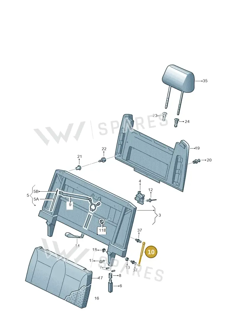 7H7067082 — Volkswagen Caravelle (2015-2019) diagram 861883080, position 10