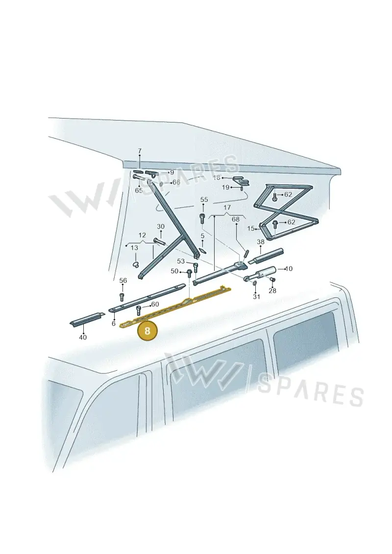7H7067513C — Volkswagen Caravelle (2019-2024) diagram 452875200, position 8