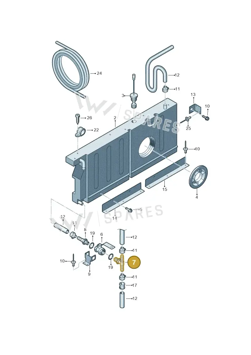 7H7070602A — Volkswagen Caravelle (2019-2024) diagram 452068350, position 7