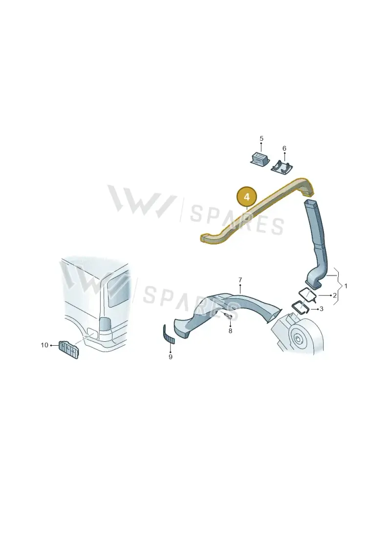 7H7820159 — Volkswagen California (2015-2019) diagram 871819350, position 4