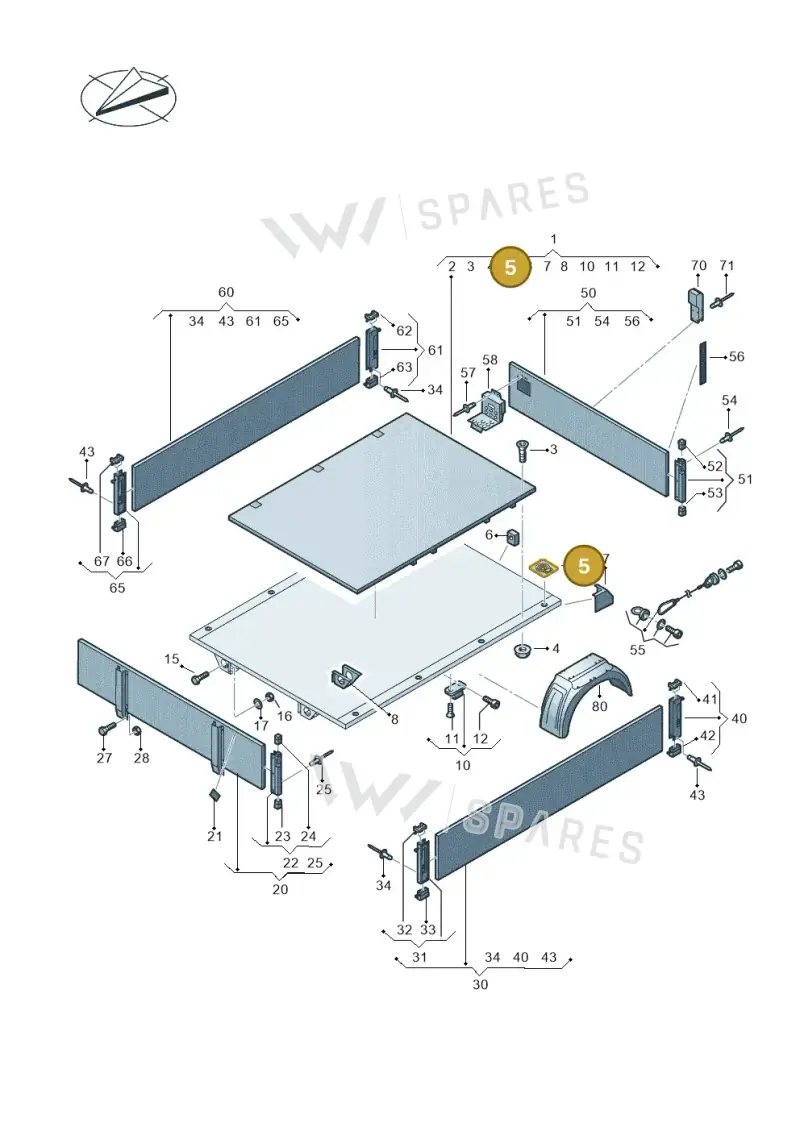 7J0801983 — Volkswagen MAN TGE 35 (2016-2021) diagram 807829000, position 5