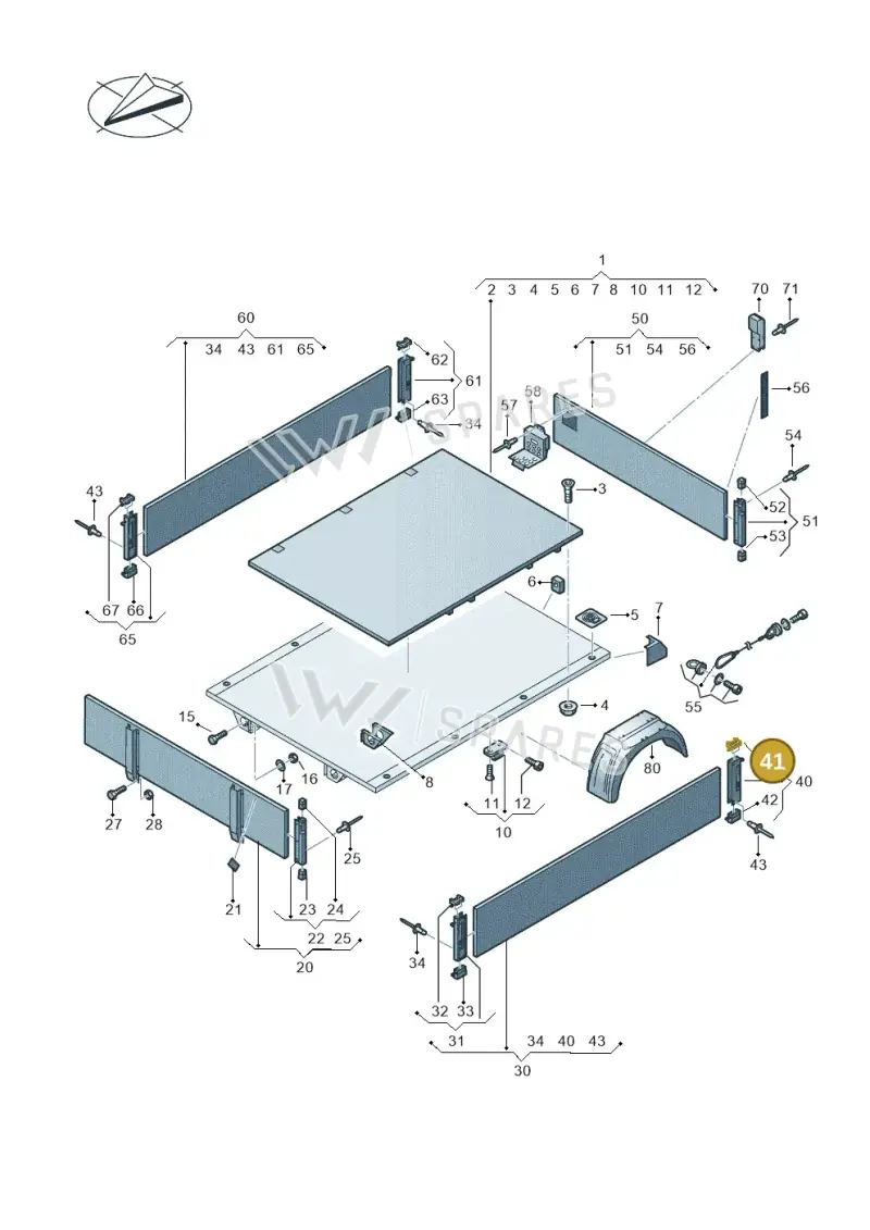 7J0829178 — Volkswagen MAN TGE 35 (2016-2021) diagram 807829000, position 41