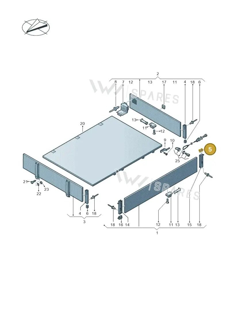 7J0829178 — Volkswagen Single-cab transp. (2019-2024) diagram 411829100, position 5