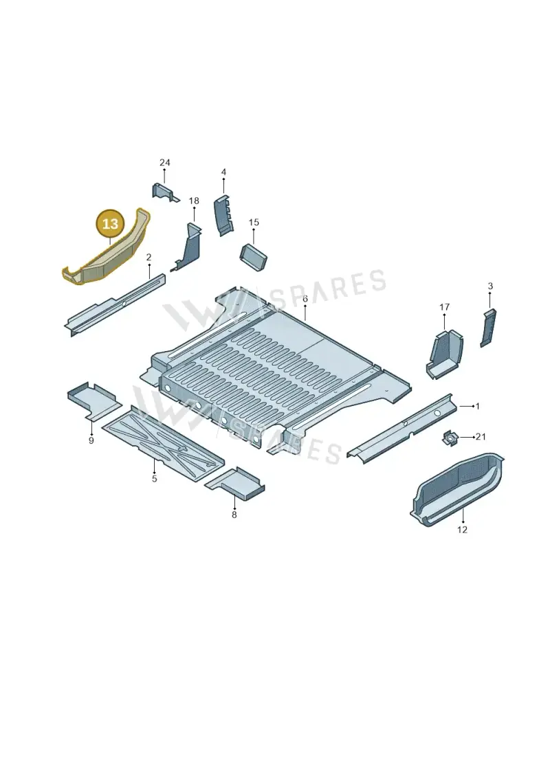 7J7802644 — Volkswagen Single-cab transp. (2019-2024) diagram 411801200, position 13