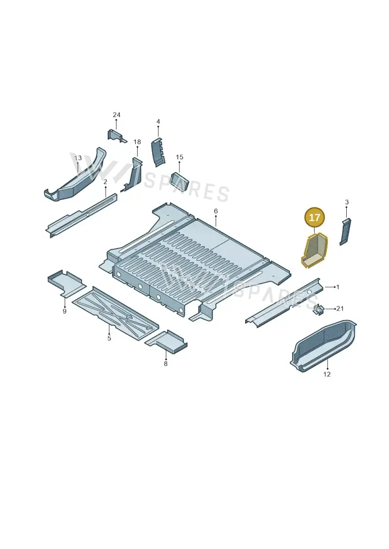 7J7802823 — Volkswagen Single-cab transp. (2019-2024) diagram 411801200, position 17