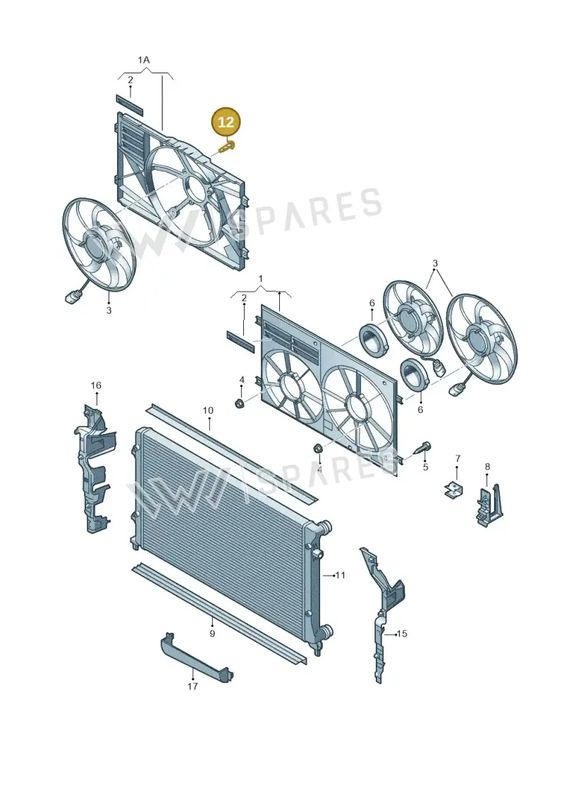 7L0121953 — Volkswagen Caddy Maxi Kombi (2010-2015) diagram 690121900, position 12