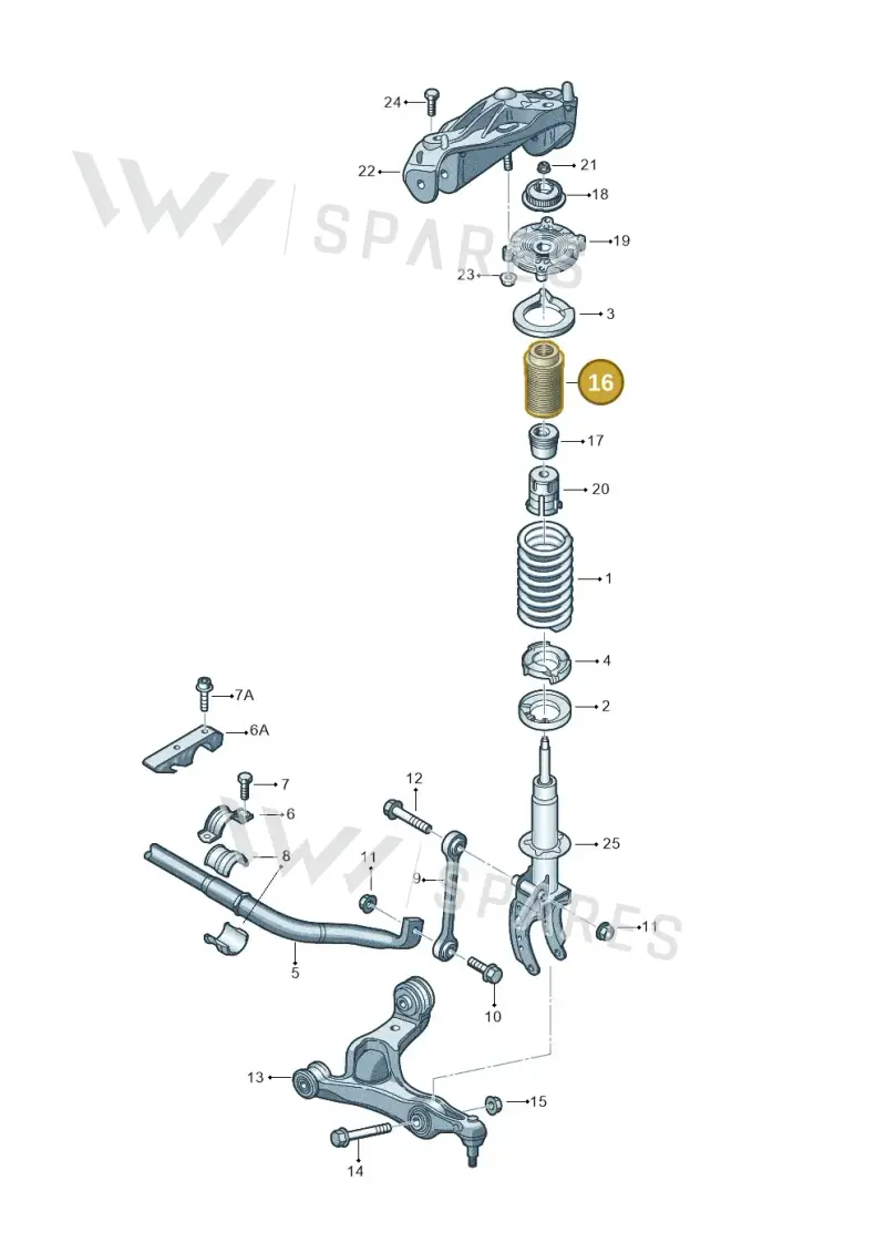 7L0412137 — Volkswagen Touareg                08> (2007-) diagram 274411000, position 16
