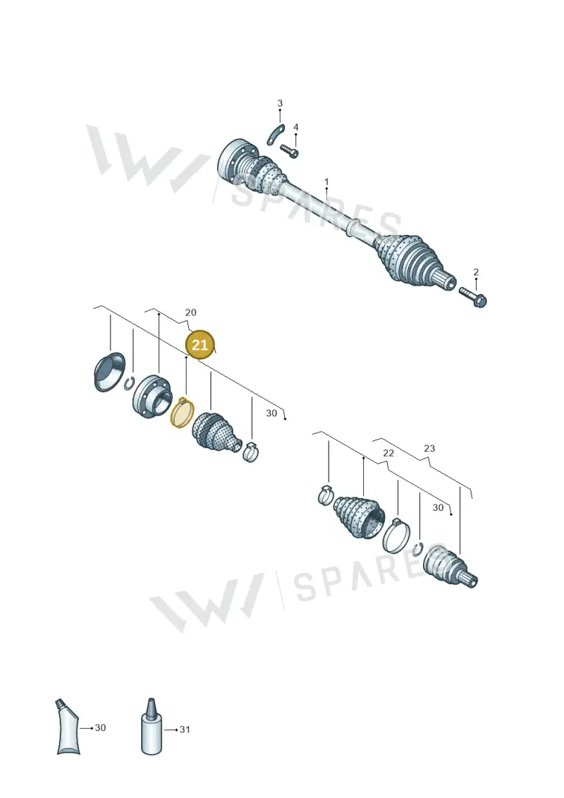 7L0498201A — Volkswagen Amarok twin cab (2016-2022) diagram 894407200, position 21