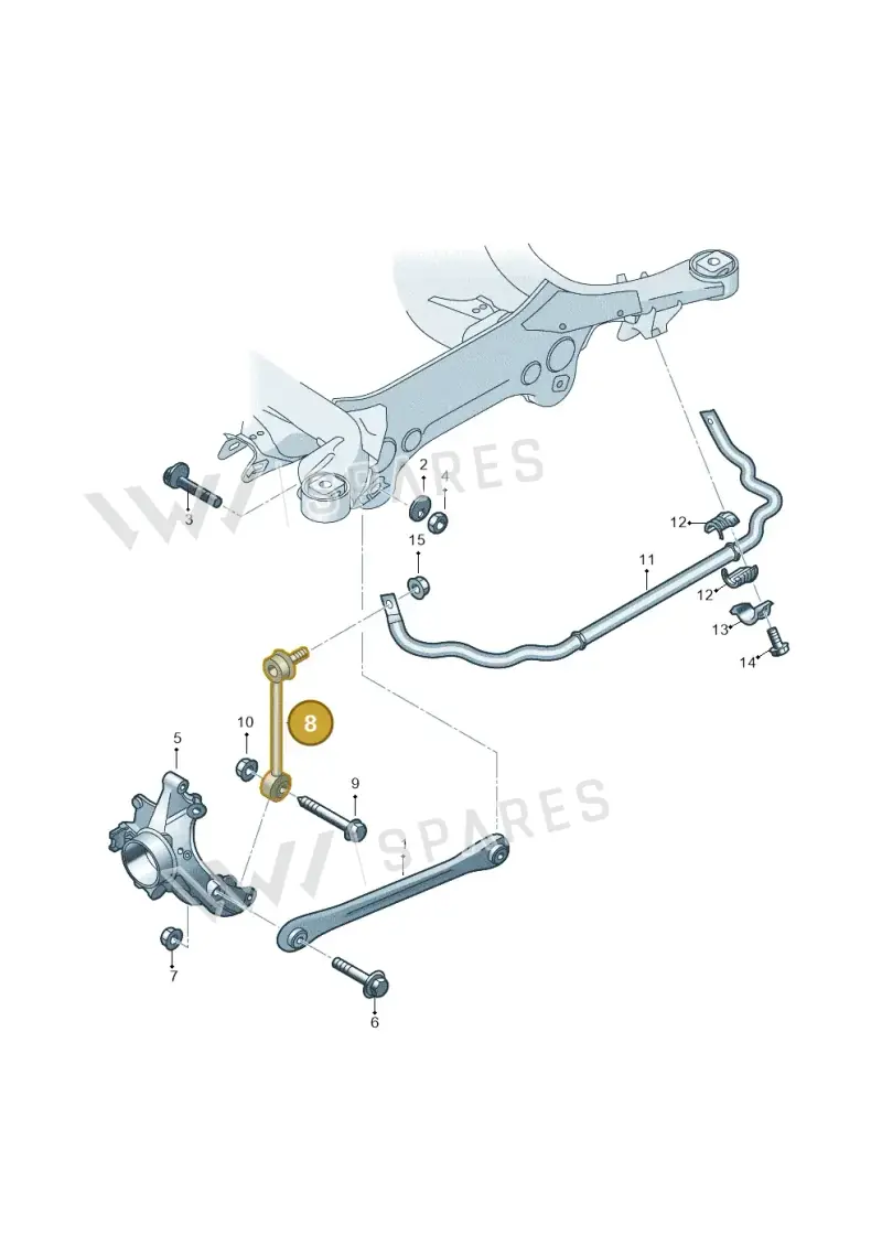 7L0505465D — Volkswagen Touareg                08> (2007-) diagram 274501200, position 8